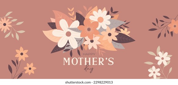 Happy Mother's Day Floral Banner