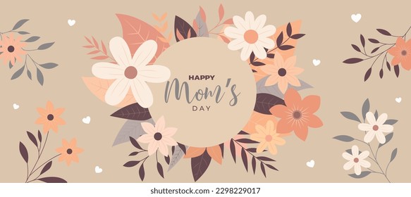 Happy Mother's Day Floral Banner