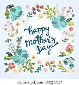 Happy Mother's Day floral greeting