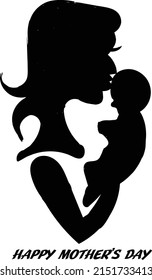 Happy Mother's Day. Floral Heart. Mothers day special design for print or use as poster, card, flyer, Tattoo or T Shirt