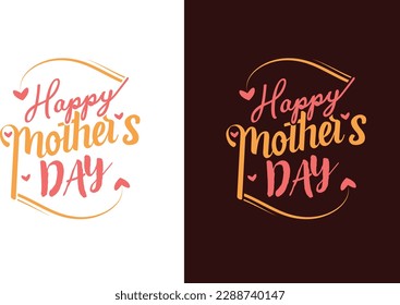
Happy Mother's day floral T-shirt design vector template