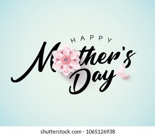 Happy Mother's Day with Flower