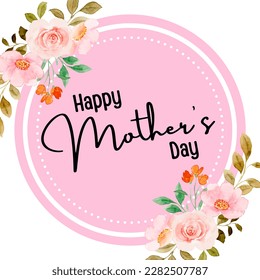 Happy mother's day with flowers