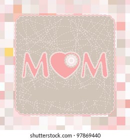 Happy Mother's Day Flyer/Poster Template. EPS 8 vector file included