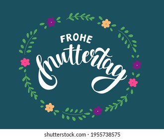 Happy Mothers Day German Lettering 260nw 1955738575 