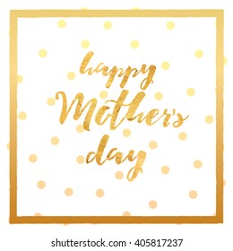 Happy Mother's Day gift congratulation card. Gold glitterl. Mothering Sunday. Mother's day. Mothers day. Mothers and motherhood