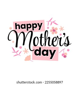 Happy mothers day greeting banner template design vector