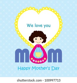 Happy mother's day greeting card