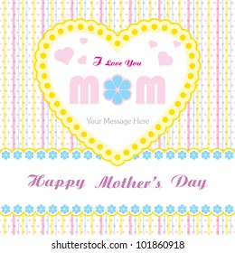Happy mother's day greeting card