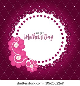 Happy Mother's day greeting card with background. Vector Illustration EPS10