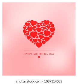 happy mothers day greeting card vector illustration