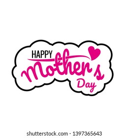Happy Mother's Day greeting card design
