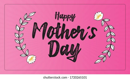Happy Mother's Day greeting card.