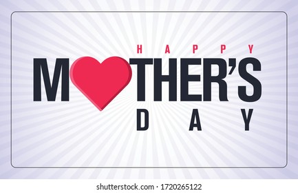 Happy Mother's Day greeting card.