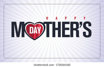 Happy Mother's Day greeting card.