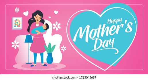 Happy Mother's Day greeting card.
