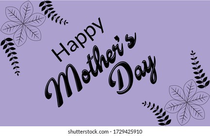 Happy Mother's Day Greeting Card, Mother's day card, template, background design