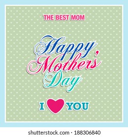 Happy mother's day greeting card 