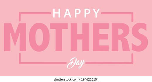 Happy Mothers Day, Greeting Card Vector