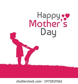 Happy Mother's Day Greeting Card design