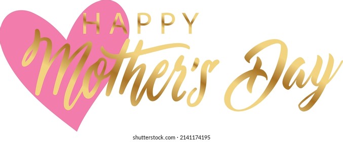 Happy Mothers Day Greeting Card, Vector