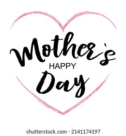 Happy Mothers Day Greeting Card, Vector