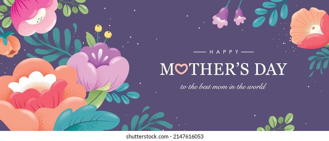 Happy Mothers Day Greeting Card Beautiful Stock Vector Royalty Free 2147616053 Shutterstock