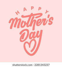 Happy mothers day greeting card design background