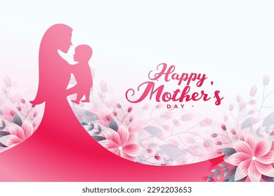 happy mother's day greeting card make moms feel special vector