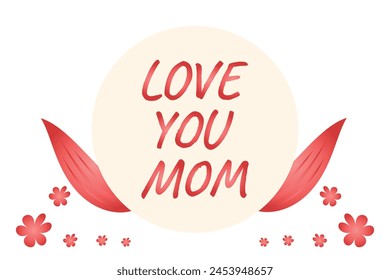 Happy mother's day greeting card design for social media post