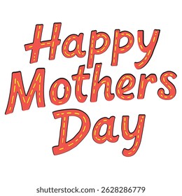 Happy Mothers Day greeting card design