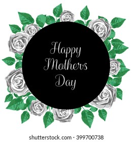 Happy Mother's Day greeting card. Vector illustration. Template, brochure, card.