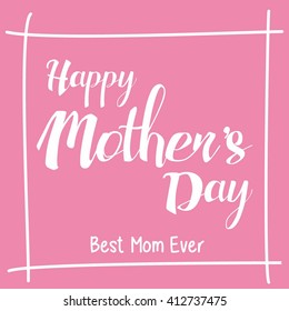 Happy Mother's Day Greeting Card Design Template