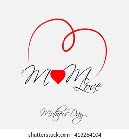 Happy mother's day greeting card with beautiful design elements.