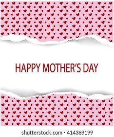 Happy Mother's day greeting card, Vector illustration.