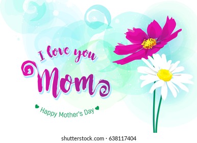 Happy Mothers Day Greeting Card.