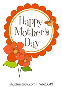 A Happy Mother's Day greeting card