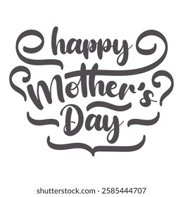 "HAPPY MOTHER'S DAY" for greeting cards, posters, graphic element for decoration