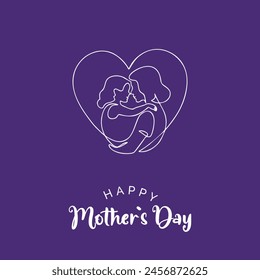Happy Mother's Day greeting design for the mother's day, social media post, banner, poster.