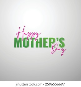 Happy Mother's Day Greeting text 