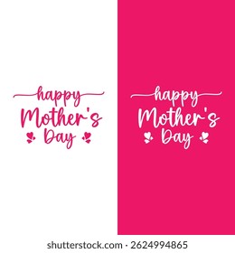Happy Mother's Day Greeting Typography 