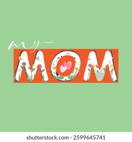 Happy mothers day greeting wish card poster design