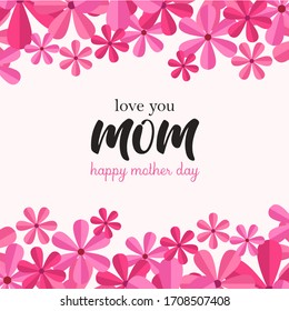 happy Mother's day greetings banner design