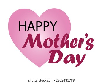 Happy mother's day Greetings card design