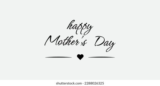 Happy Mother's Day Greetings in Handwritten Style