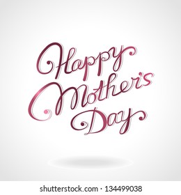 "Happy mother's day" hand-drawn lettering