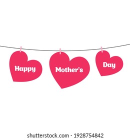 Happy Mother's Day with heart