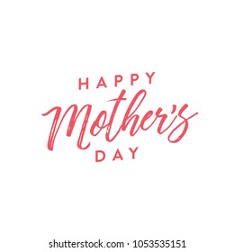 Happy Mother's Day Heart Vector Illustration for Greeting Card, Post Cards, Scrap Book, Social Media