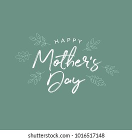 Happy Mother's Day Holiday Vector Script