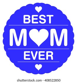Happy mother's day icon, vector illustration